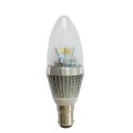 LED 5W B15 Candelabra Base Cool White 6000K Candle Light Bullet Top